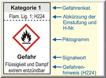 Gefahrstoff piktogramme